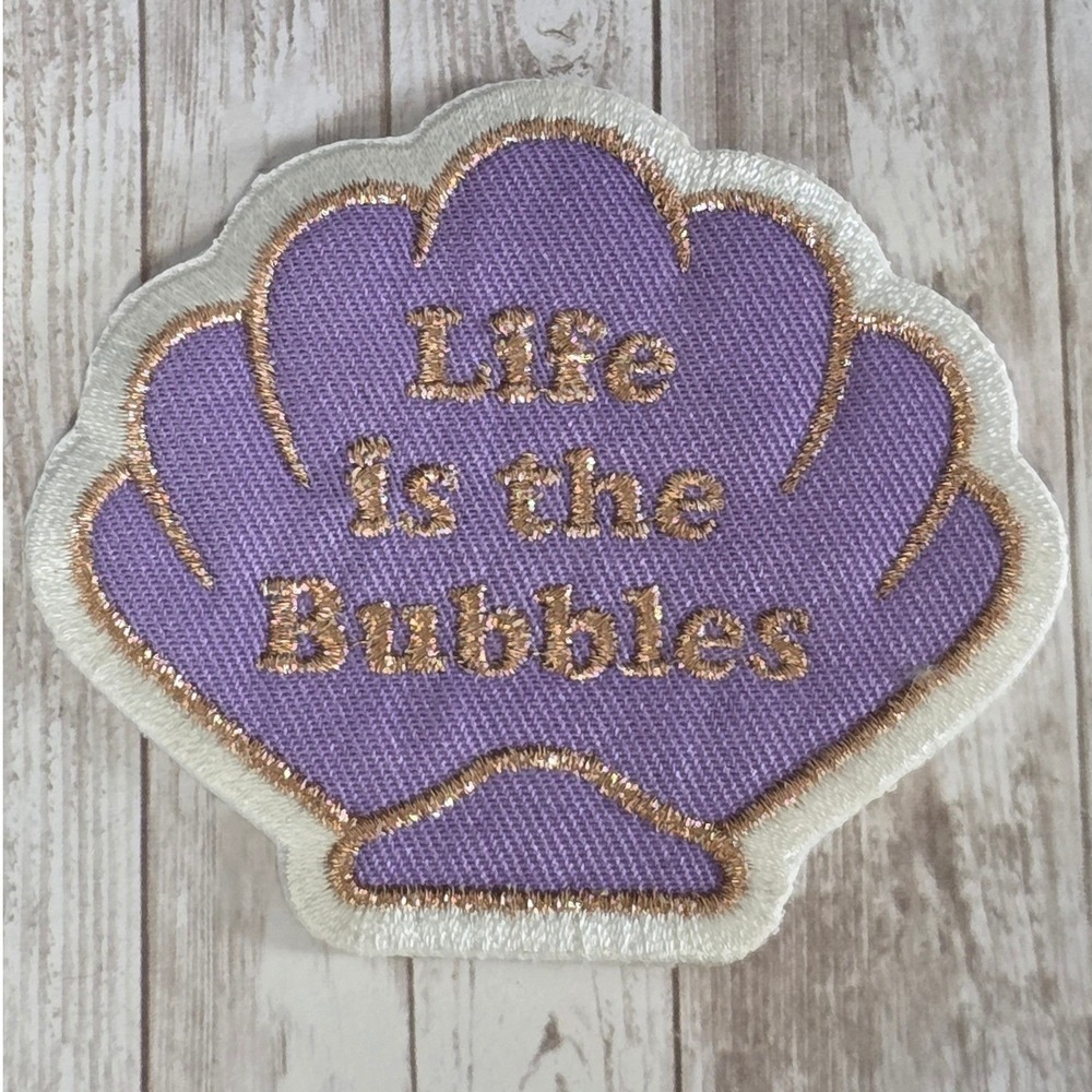 New Disney Parks The Little Mermaid Life is the Bubbles Seashell Iron On Patch
